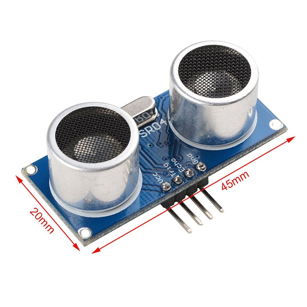 Vue du module HC-SR04 utilisé pour la détection de distance par ultrasons